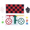 imageCoghlans 3in1 Game Roll  Portable Chess Checkers and Pachisi Board Compact TravelFriendly Design with RollUp Felt Surface for Family Camping Picnics and Road Trips