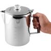 imageCoghlans Aluminum Coffee Pot 9Cup Percolator for Camping Lightweight Stovetop Coffee Maker Durable and Portable Outdoor Brew GearStainless Steel  12 Cup