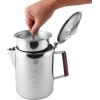 imageCoghlans Aluminum Coffee Pot 9Cup Percolator for Camping Lightweight Stovetop Coffee Maker Durable and Portable Outdoor Brew GearStainless Steel  12 Cup