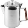 imageCoghlans Aluminum Coffee Pot 9Cup Percolator for Camping Lightweight Stovetop Coffee Maker Durable and Portable Outdoor Brew GearStainless Steel  9 Cup