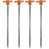 imageCoghlans Steel Nail Pegs for Camping HeavyDuty Tent Stakes for Outdoor Anchoring Durable Ground Anchors for Secure Setup 4Pack 10Inch