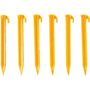 imageCoghlans 9inch ABS Tent Pegs  Lightweight Durable Plastic Grounds Stakes for Camping Tents Outdoor Canopy Stakes for Beach and Garden Lawn and Rain Tarp6 Pack Recycled Polypropylene