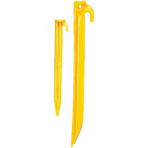imageCoghlans 9inch ABS Tent Pegs  Lightweight Durable Plastic Grounds Stakes for Camping Tents Outdoor Canopy Stakes for Beach and Garden Lawn and Rain Tarp100 Pack Bulk Recycled Polypropylene