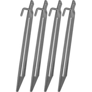 imageCoghlans HeavyDuty Steel Tent Stakes for Secure Camping Galvanized Durable Outdoor Anchors Ideal for Tents Tarps and Shelters in Hard or Soft Ground 9quot 4Pack