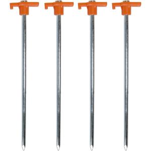 imageCoghlans Steel Nail Pegs for Camping HeavyDuty Tent Stakes for Outdoor Anchoring Durable Ground Anchors for Secure Setup 4Pack 10Inch