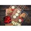 imageCoghlans Deluxe Broiler for Camping and Outdoor Grilling  Hinged ChromePlated Basket with Locking Handle Ideal for Portable Cooking and Barbecue Over Open Fires