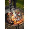 imageCoghlans Deluxe Broiler for Camping and Outdoor Grilling  Hinged ChromePlated Basket with Locking Handle Ideal for Portable Cooking and Barbecue Over Open Fires