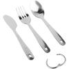 imageCoghlans Folding Cutlery Set  Lightweight Stainless Steel Knife Fork and Spoon for Camping Backpacking Travel and Outdoor Dining  Compact and Portable Utensils3 Piece