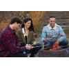 imageCoghlans Safety Fork  41Inch Durable ChromePlated Steel Roasting Fork with StayCool Wooden Handle InwardFacing Sharp Edges for Safe Campfire Cooking and Marshmallow RoastingBamboo Roasting Sticks