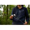 imageCoghlans Safety Fork  41Inch Durable ChromePlated Steel Roasting Fork with StayCool Wooden Handle InwardFacing Sharp Edges for Safe Campfire Cooking and Marshmallow RoastingSteel Camp Fork