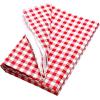 imageCoghlans Tablecloth Combo Pack  Durable Picnic Table Cover with Spring Steel Clamps Waterproof and Windproof Design for Outdoor Camping BBQs and Backyard GatheringsGingham Red