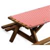 imageCoghlans Tablecloth Combo Pack  Durable Picnic Table Cover with Spring Steel Clamps Waterproof and Windproof Design for Outdoor Camping BBQs and Backyard GatheringsGingham Red