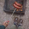 imageCoghlans Telescoping Roasting Fork  Stainless Steel Skewers for Marshmallows ampamp Hot Dogs  Extends 125quot to 34quot with Handle ampamp Thumb Roller for Easy RotationWooden Handle