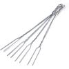 imageCoghlans Safety Fork  41Inch Durable ChromePlated Steel Roasting Fork with StayCool Wooden Handle InwardFacing Sharp Edges for Safe Campfire Cooking and Marshmallow RoastingWire Toaster Forks  4 Pack