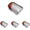 imageCoghlans Thermal Blanket  HeavyDuty Aluminum Foil with Polyethylene Backing Reinforced Grommets Windproof and Waterproof for Heat Retention Emergency Signaling Camping and Outdoor SurvivalOne Size Pack of 4