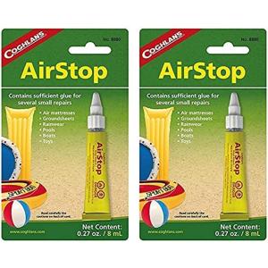 imageCoghlans Airstop Vinyl Repair Adhesive Sealant for PVC and Inflatable Repairs  Durable Waterproof Fix for Patches Leaks and Seals  Ideal for Boats Air Mattresses and Camping Gear8 Oz Pack of 2