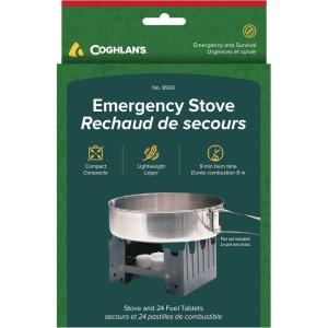 imageCoghlans Emergency Stove  Lightweight Portable Camping Stove for Backpacking Survival and Outdoor Cooking  Foldable Design with 24 Fuel Tablets Included Compact for Travel and Storage