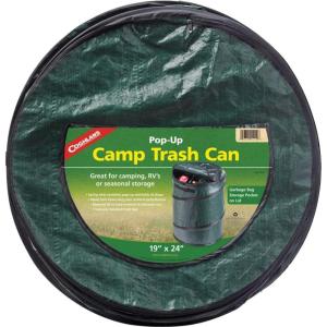 imageCoghlans PopUp Lightweight Trash Can  Collapsible Waste Bin for Camping RV Outdoor Events and Travel  Durable Compact and Easy to Store  295 GallonGreen