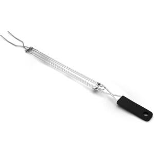 imageCoghlans Telescoping Roasting Fork  Stainless Steel Skewers for Marshmallows ampamp Hot Dogs  Extends 125quot to 34quot with Handle ampamp Thumb Roller for Easy RotationPlastic Handle