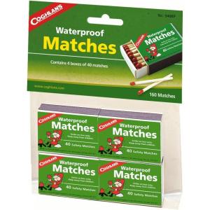 imageCoghlans Waterproof Matches 4Pack  Stormproof and Windproof Firestarters for Camping Hiking Survival and Emergency Preparedness  Lightweight and Portable Outdoor Essentials