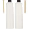imageCoghlans Reusable and Refillable FoodSafe Squeeze Tubes 8 oz Capacity Clear Plastic with EasyRoll Clip DishwasherSafe 2Pack for Camping and Travel