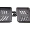 imageCoghlans PreSeasoned Cast Iron Broiler with Removable Handles BreakApart Hinge  Ideal for Grilling Burgers Steaks and Roasting Vegetables Over Campfires or BBQs  Compact and Easy to CleanDouble Cast Iron Broiler New Design