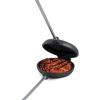 imageCoghlans PreSeasoned Cast Iron Broiler with Removable Handles BreakApart Hinge  Ideal for Grilling Burgers Steaks and Roasting Vegetables Over Campfires or BBQs  Compact and Easy to CleanSingle Cast Iron Broiler