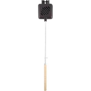imageCoghlans PreSeasoned Cast Iron Broiler with Removable Handles BreakApart Hinge  Ideal for Grilling Burgers Steaks and Roasting Vegetables Over Campfires or BBQs  Compact and Easy to CleanSingle Cast Iron Broiler New Design