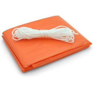 imageCoghlans Lightweight Emergency Tube Tent  Portable Waterproof Shelter for Camping Hiking Survival and Outdoor Adventures  Fire Retardant Material with Durable Nylon Cord Sleeps Two8 x 5 x 25