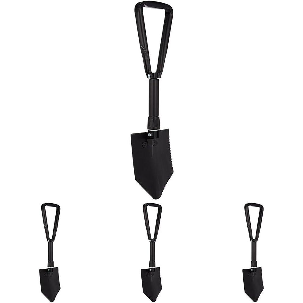 imageCoghlans Folding Shovel  Lightweight Collapsible Entrenching Tool for Camping Hiking Survival and Emergency Use  Durable Compact Design for Outdoor AdventuresOne Size Pack of 4