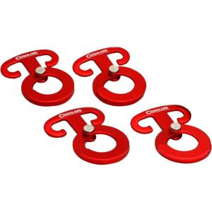 imageCoghlans Anchor Clips 4 Pack Durable DualCrescent Shaped Rope and Line Hooks for Clipping Gear to Suspended Ropes and Clotheslines Perfect for Camping and Outdoor Use