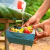 imageCoghlans Snapfold Mini Colander  1Quart 95 L Compact Collapsible Strainer for Pasta Vegetables Fruit SpaceSaving SelfStanding with Handles for Camping and Outdoor Kitchens Mini SizeMini  1 Quart