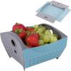 imageCoghlans Snapfold Mini Colander  1Quart 95 L Compact Collapsible Strainer for Pasta Vegetables Fruit SpaceSaving SelfStanding with Handles for Camping and Outdoor Kitchens Mini SizeMini  1 Quart