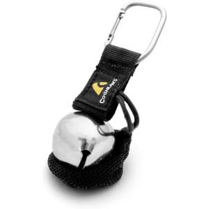 imageCoghlans Magnetic Bear Bell with Silencer  Hiking Safety Gear for Wildlife Alert  Silver and Carabiner