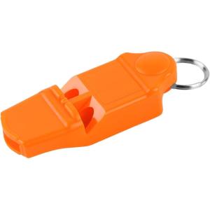 imageCoghlans Safety Whistle  100 dB Loud Pealess Signal Whistle with SelfClearing Design Bright Orange Visibility NonClogging BreakAway Lanyard for Hiking Camping Boating and Emergency Use