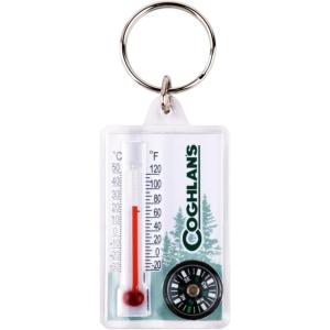 imageCoghlans Thermometer and Compass Keyring  Portable Outdoor Thermometer Keychain Mini Survival Gear for Camping Hiking Backpacking and Travel Essentials