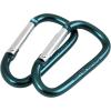 image:imageCoghlans Mini Carabiner 6mm 2Pack Lightweight Anodized Aluminum SpringLoaded Ideal for Camping and Hiking for Gear Attachments to Belts and Backpacks Key Organization NonClimbing