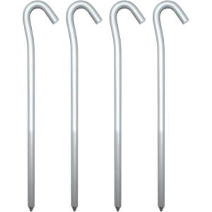 image:imageCoghlans Aluminum Tent Pegs 4Pack  HighStrength 7Inch Lightweight Stakes with Large Hook for Guyline Attachment